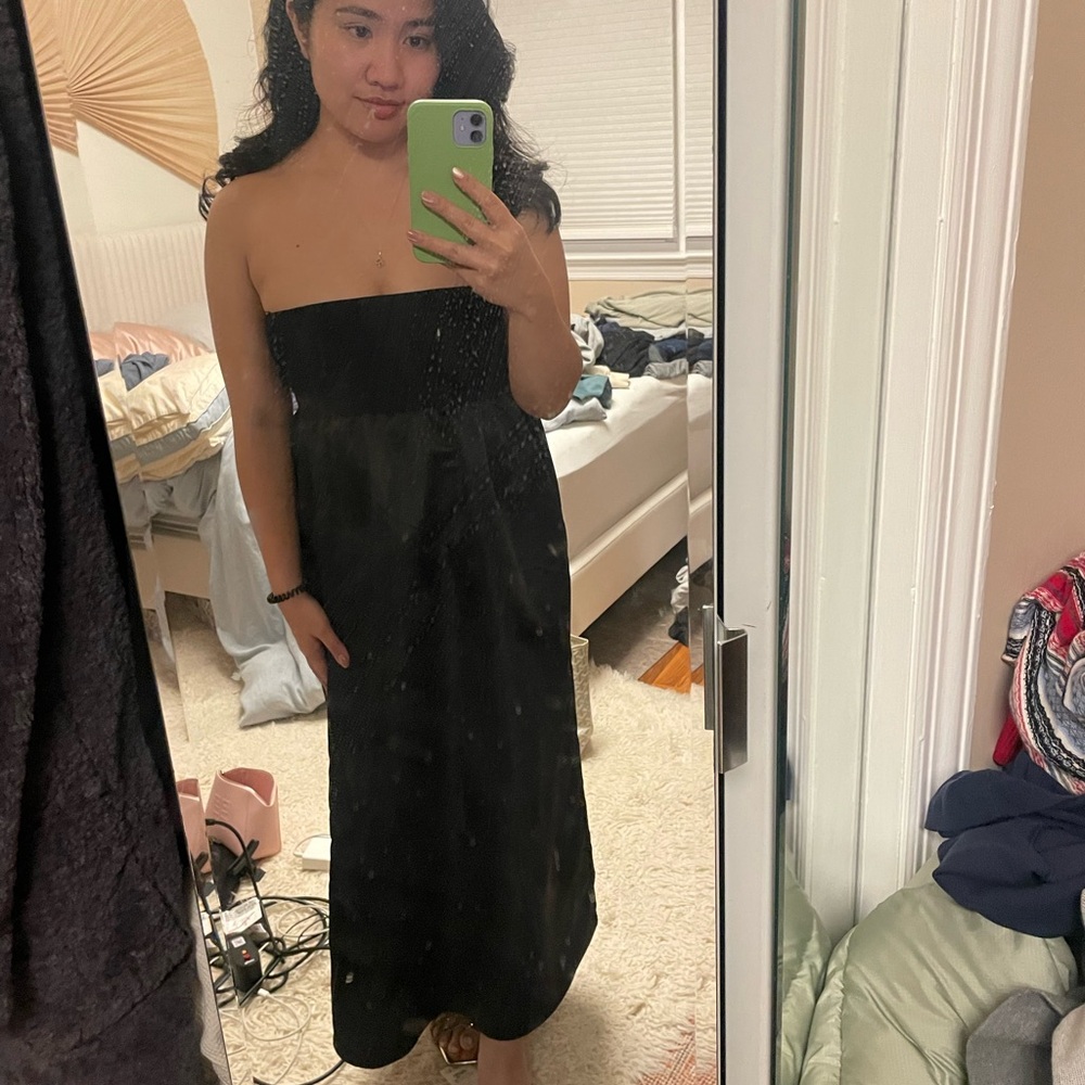 Zara Black Strapless Dress